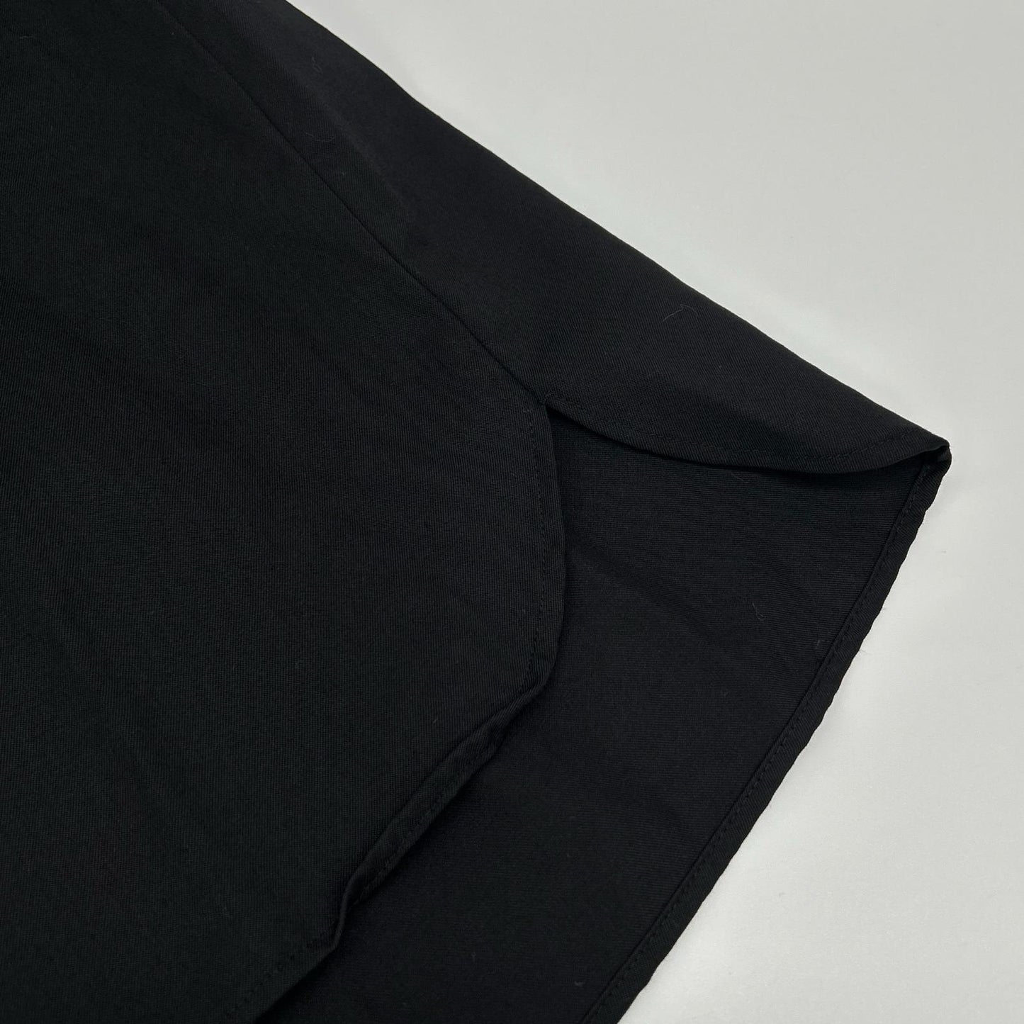 KOZABURO Black Wool Twill Slim Western Sleeve Shirt Size 0