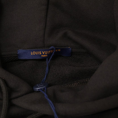 LOUIS VUITTON 25SS Pearl Embellished Logo Hoodie Size L