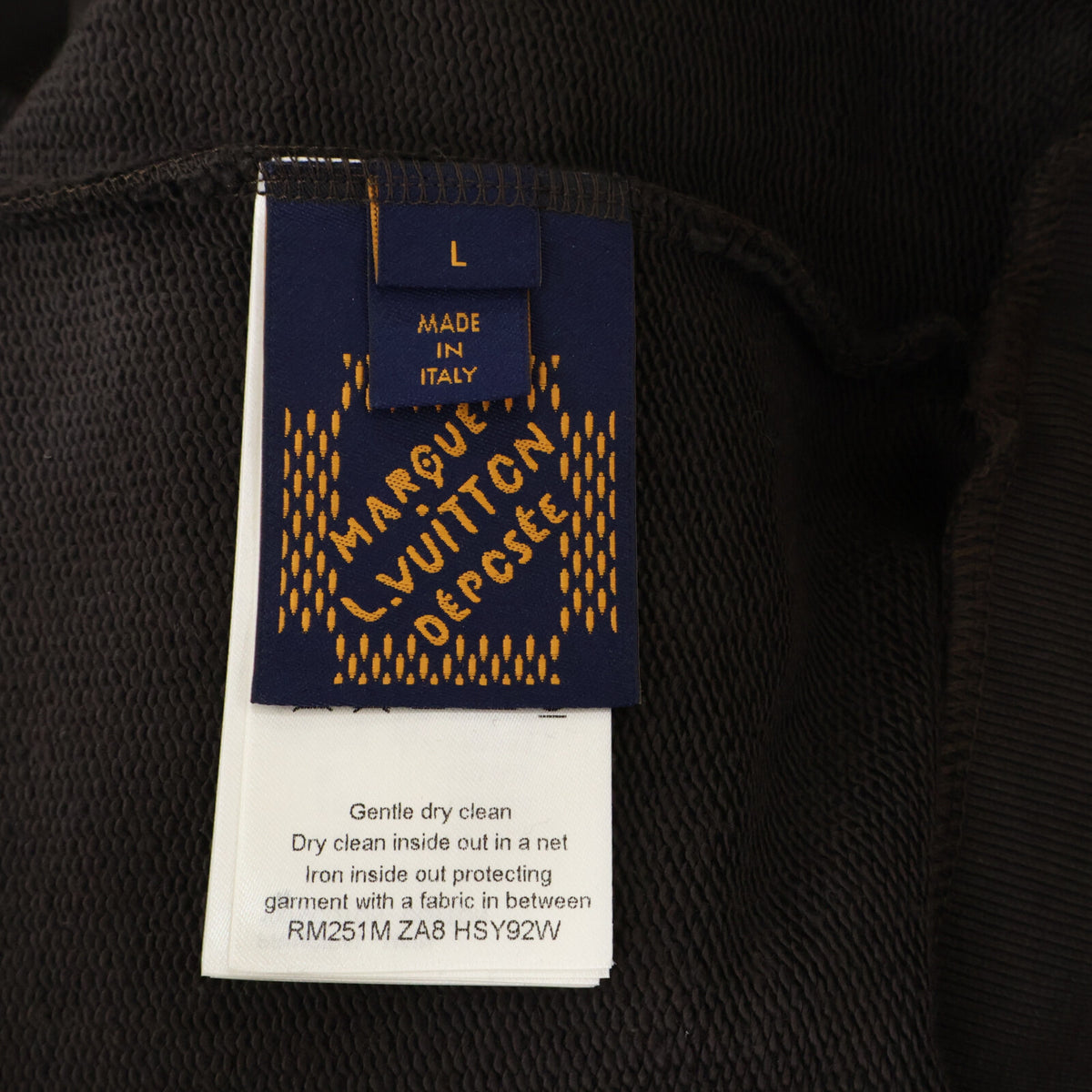 LOUIS VUITTON 25SS Pearl Embellished Logo Hoodie Size L