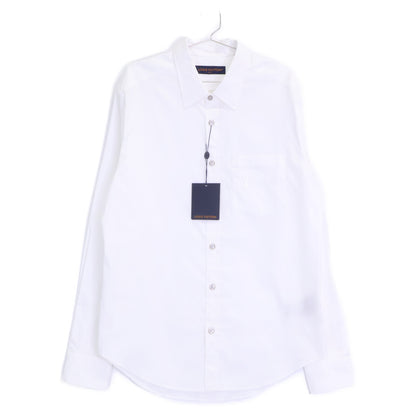 LOUIS VUITTON LV Logo Embroidered Shirt White Size L