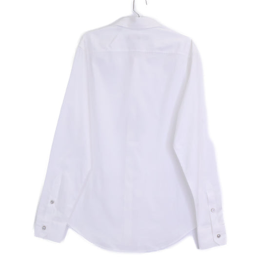 LOUIS VUITTON LV Logo Embroidered Shirt White Size L