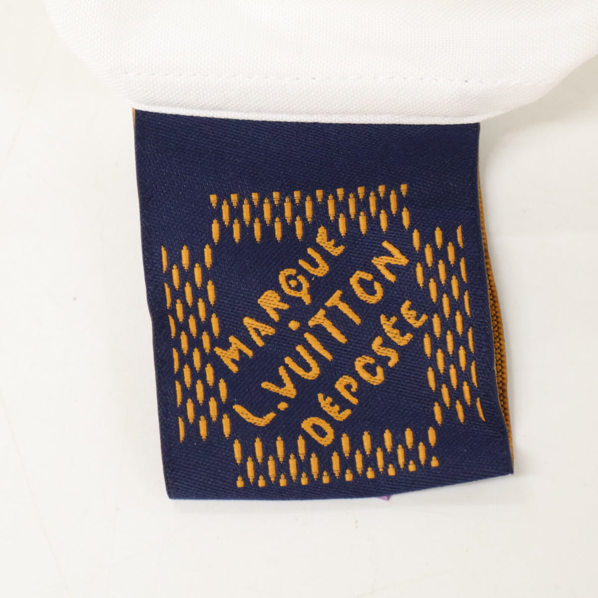 LOUIS VUITTON LV Logo Embroidered Shirt White Size L