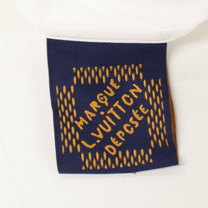 LOUIS VUITTON LV Logo Embroidered Shirt White Size L