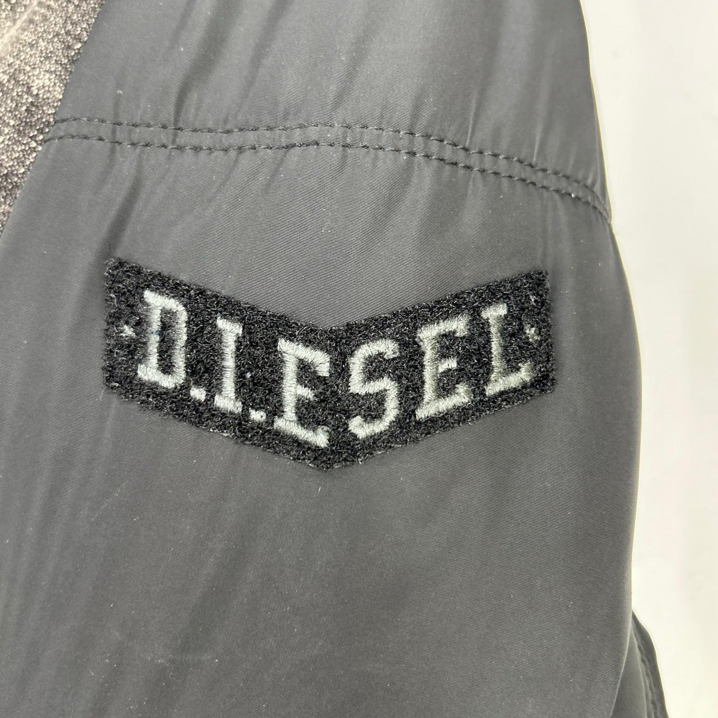 DIESEL Black Panel Denim Jacket Size M