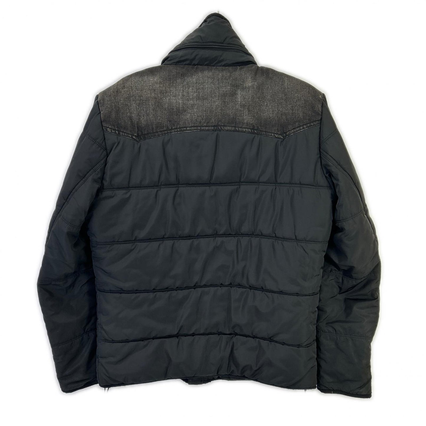 DIESEL Black Panel Denim Jacket Size M