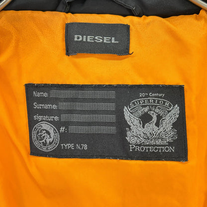 DIESEL Black Panel Denim Jacket Size M