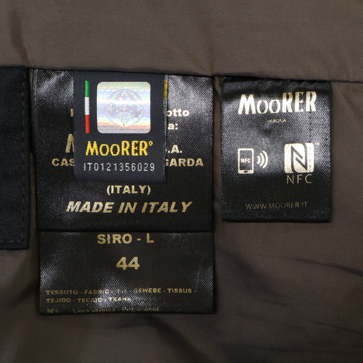 MOORER SIRO-L Cashmere Down Jacket Black Size 44