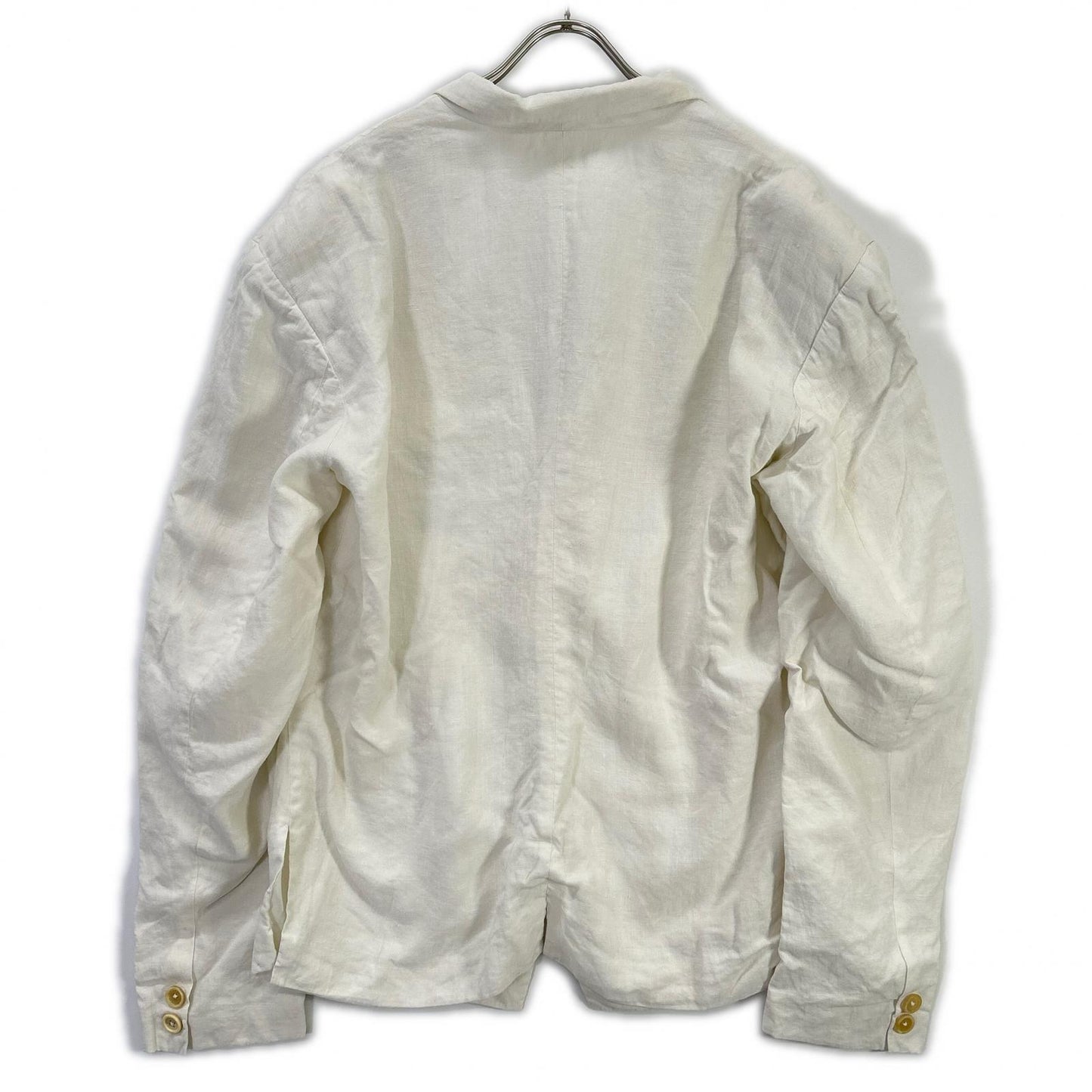 Yohji Yamamoto POUR HOMME 80s Linen 3B Blazer White Size M