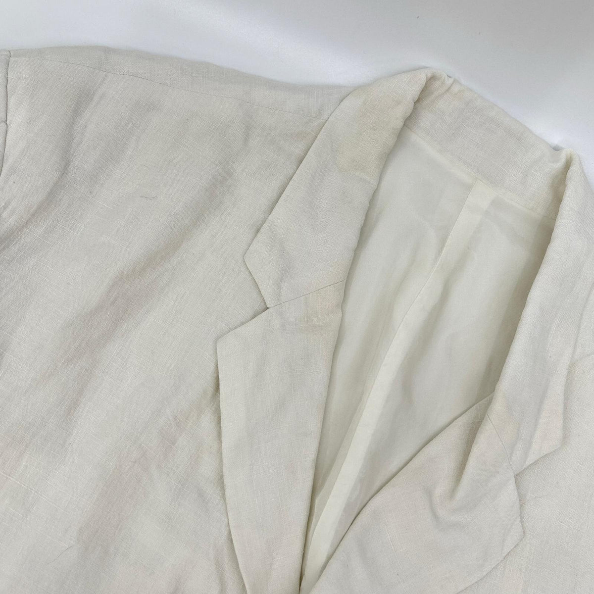 Yohji Yamamoto POUR HOMME 80s Linen 3B Blazer White Size M
