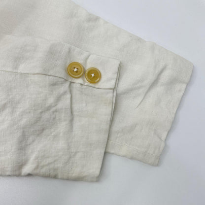 Yohji Yamamoto POUR HOMME 80s Linen 3B Blazer White Size M