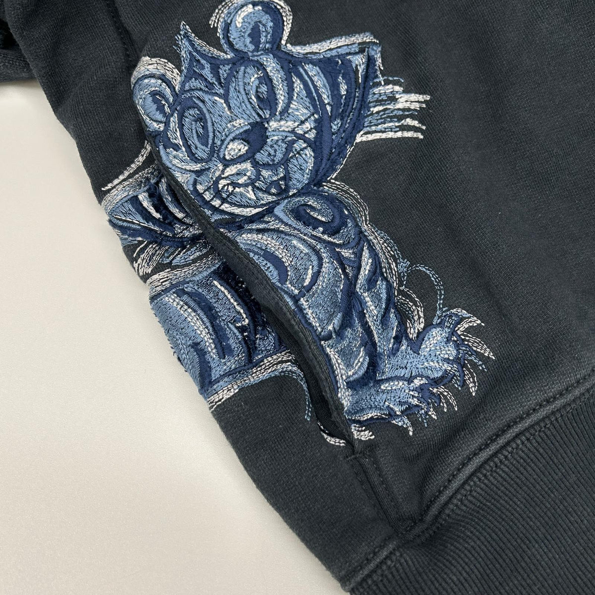 DIOR xKENNY SCHARF Embroidered Cotton Hoodie Black Size XL