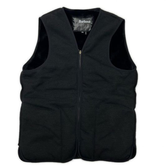 Barbour Reversible Slim Fit Fur Liner Vest Black Size 42
