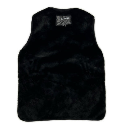 Barbour Reversible Slim Fit Fur Liner Vest Black Size 42