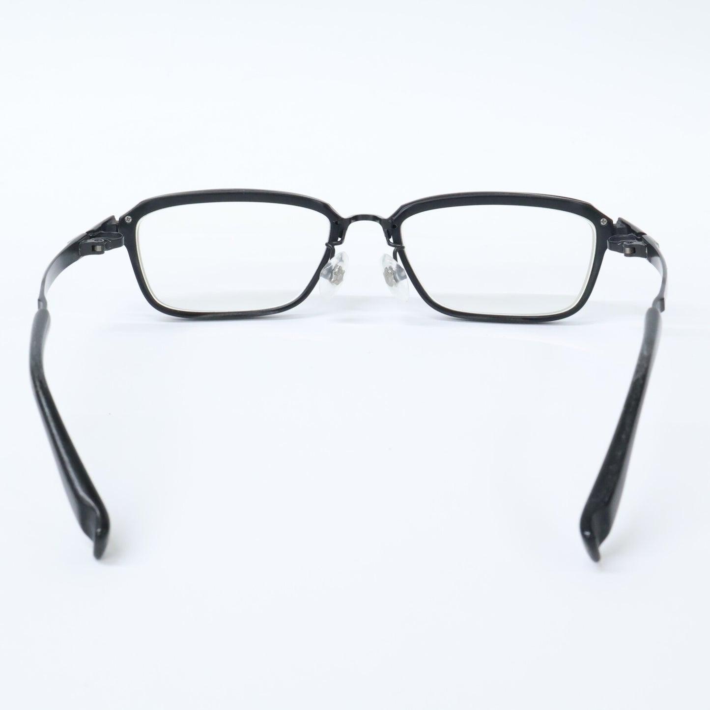 999.9 M-22 Titanium Square Glasses Black Size 53x17-133