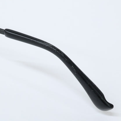 999.9 M-22 Titanium Square Glasses Black Size 53x17-133