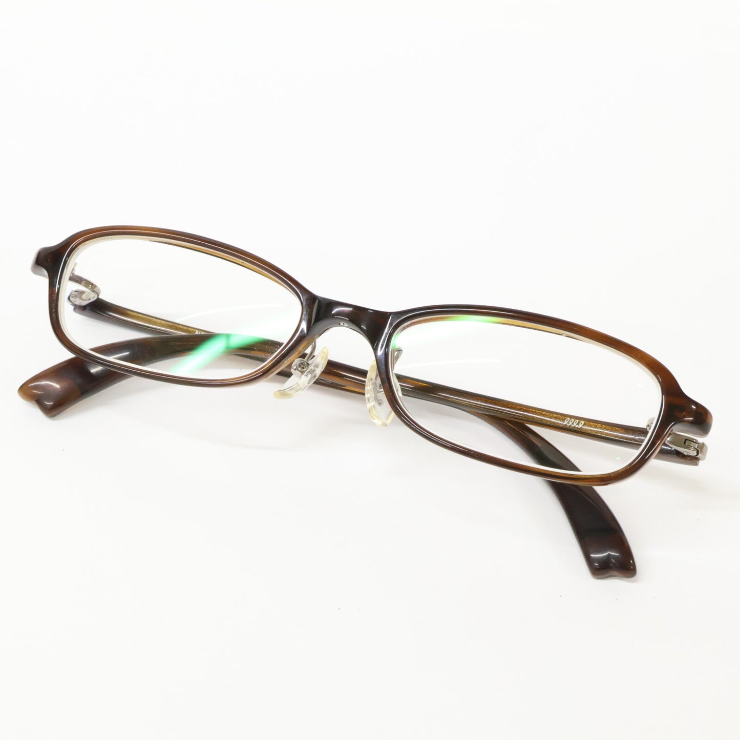 999.9 NP-13 Square Cell Frame Glasses Brown Size ONE SIZE