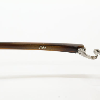 999.9 NP-13 Square Cell Frame Glasses Brown Size ONE SIZE