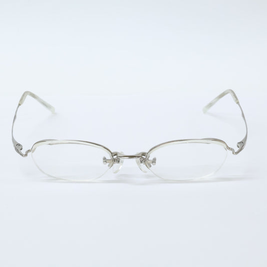 999.9 O-04T Rimless Frame Glasses Silver Size 47x16