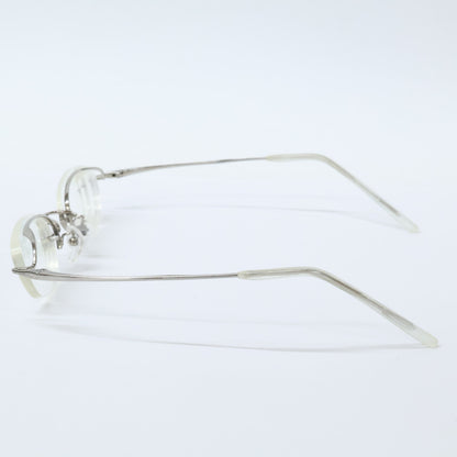 999.9 O-04T Rimless Frame Glasses Silver Size 47x16
