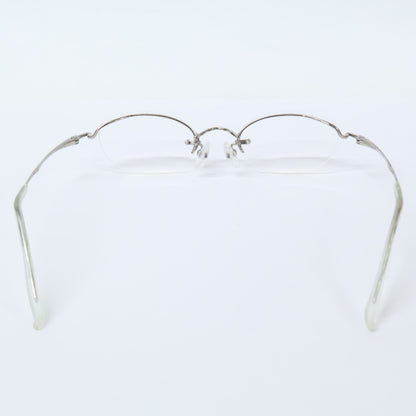999.9 O-04T Rimless Frame Glasses Silver Size 47x16