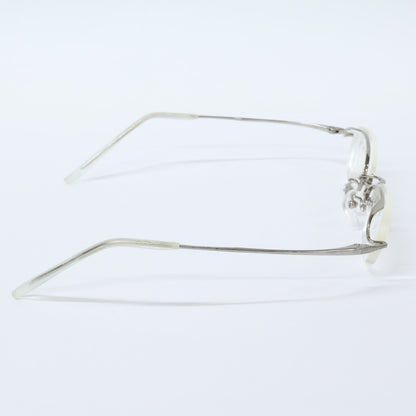 999.9 O-04T Rimless Frame Glasses Silver Size 47x16
