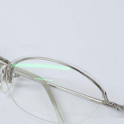 999.9 O-04T Rimless Frame Glasses Silver Size 47x16
