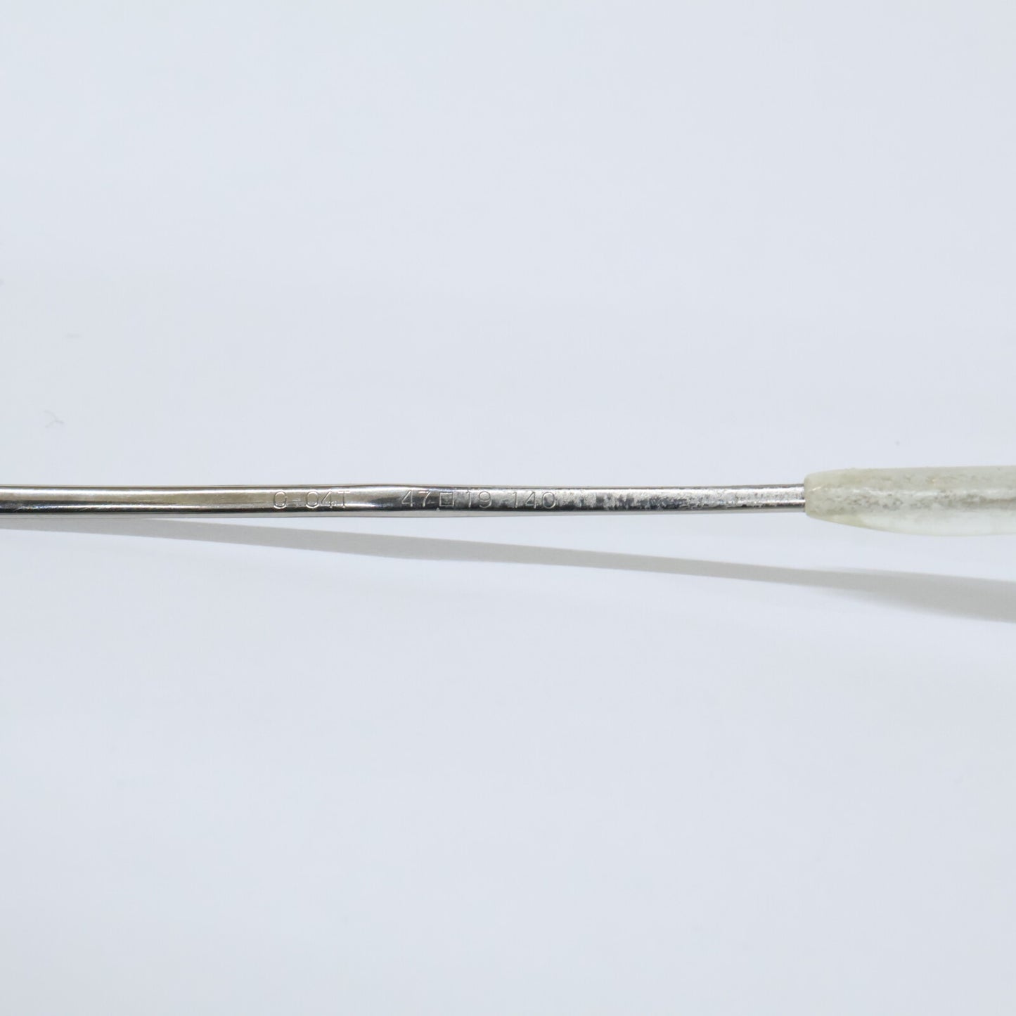 999.9 O-04T Rimless Frame Glasses Silver Size 47x16