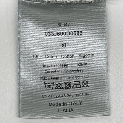 DIOR x Shawn Stussy Logo Cotton T-Shirt White Size XL