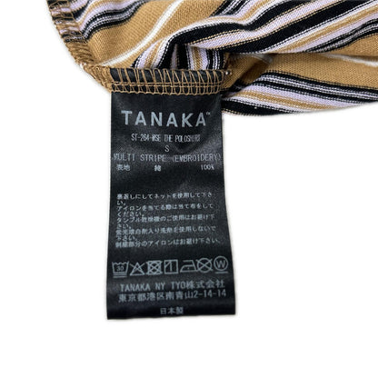 TANAKA ST-264-MSE Multi Stripe Polo Brown Size S