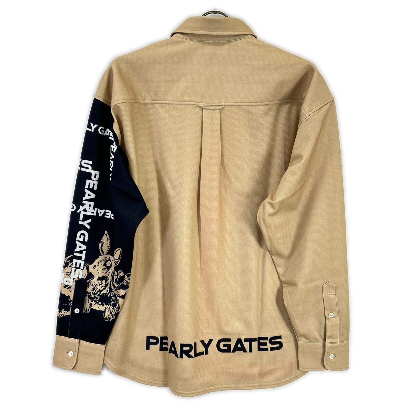 PEARLY GATES Bakery Pattern Long Sleeve Shirt Brown Size 4