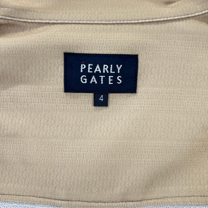 PEARLY GATES Bakery Pattern Long Sleeve Shirt Brown Size 4