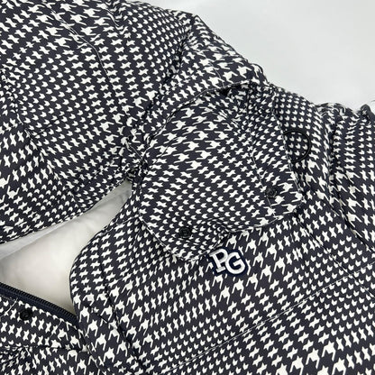 PEARLY GATES Houndstooth Golf Jacket White Black Size 5