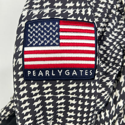 PEARLY GATES Houndstooth Golf Jacket White Black Size 5