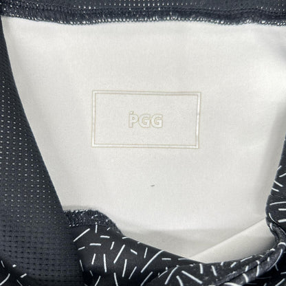 PEARLY GATES All-Over Pattern Polyester Hoodie Black Size 5