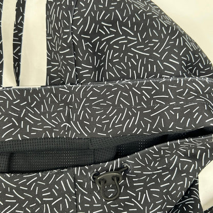 PEARLY GATES All-Over Pattern Polyester Hoodie Black Size 5