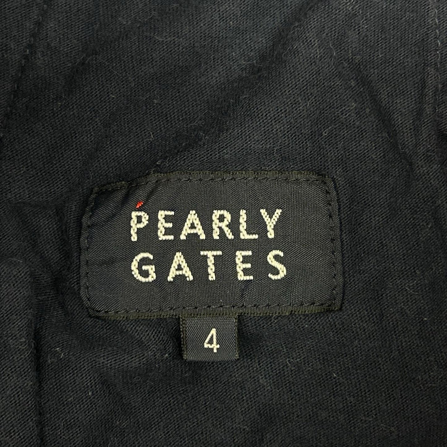 PEARLY GATES Star Pattern Cotton Pants Navy Size 4