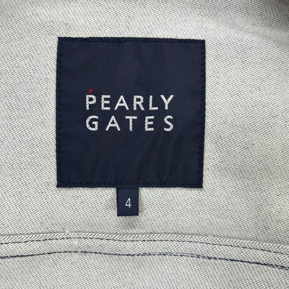 PEARLY GATES x Mickey Denim Boa Collar Jacket Blue Size 4