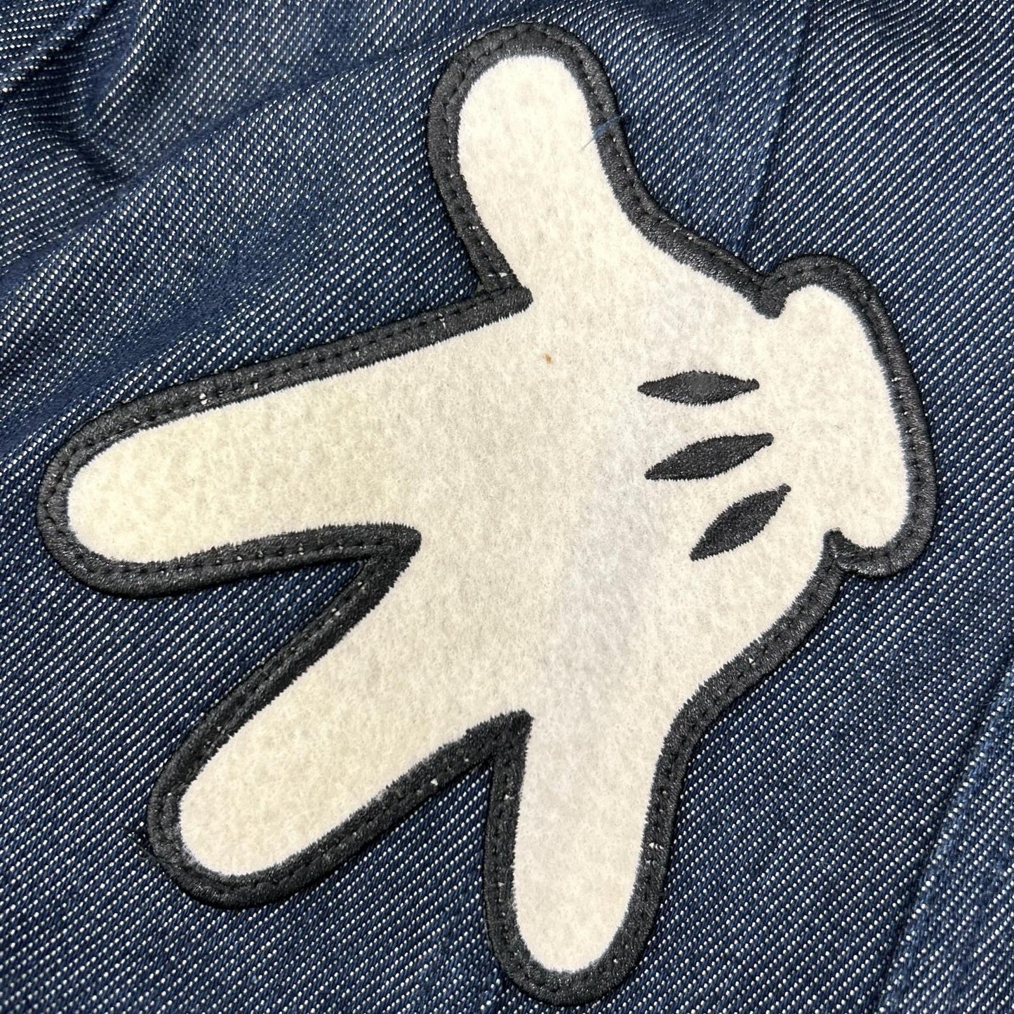 PEARLY GATES x Mickey Denim Boa Collar Jacket Blue Size 4