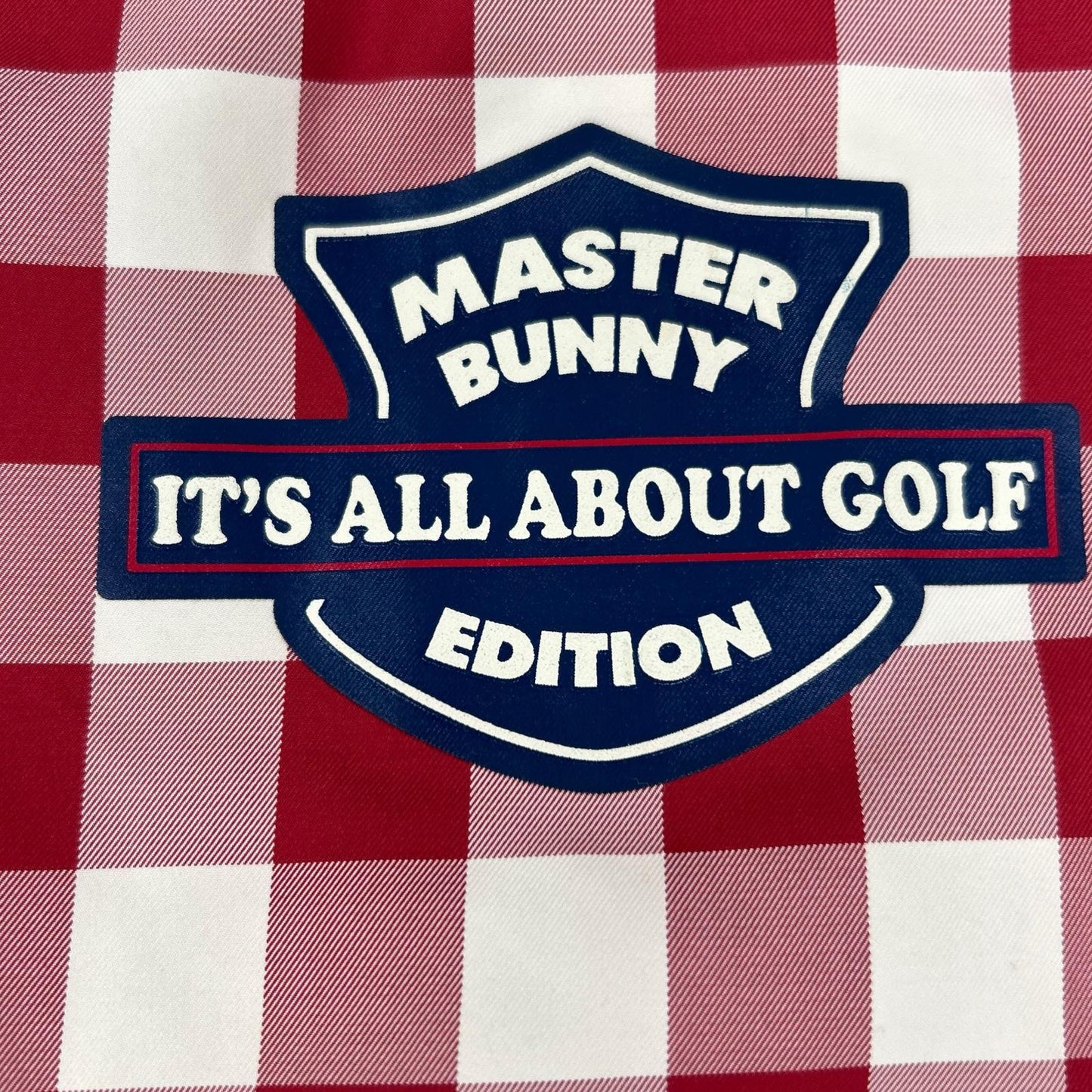 MASTER BUNNY EDITION Check Rib Knit Jacket Red White Size 5