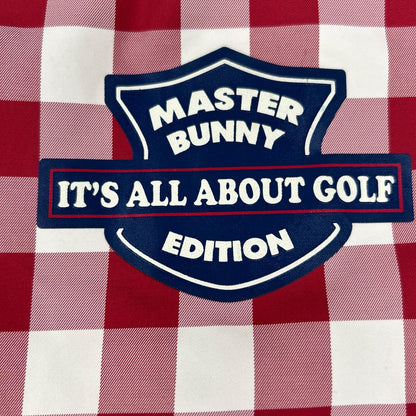 MASTER BUNNY EDITION Check Rib Knit Jacket Red White Size 5
