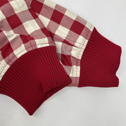 MASTER BUNNY EDITION Check Rib Knit Jacket Red White Size 5
