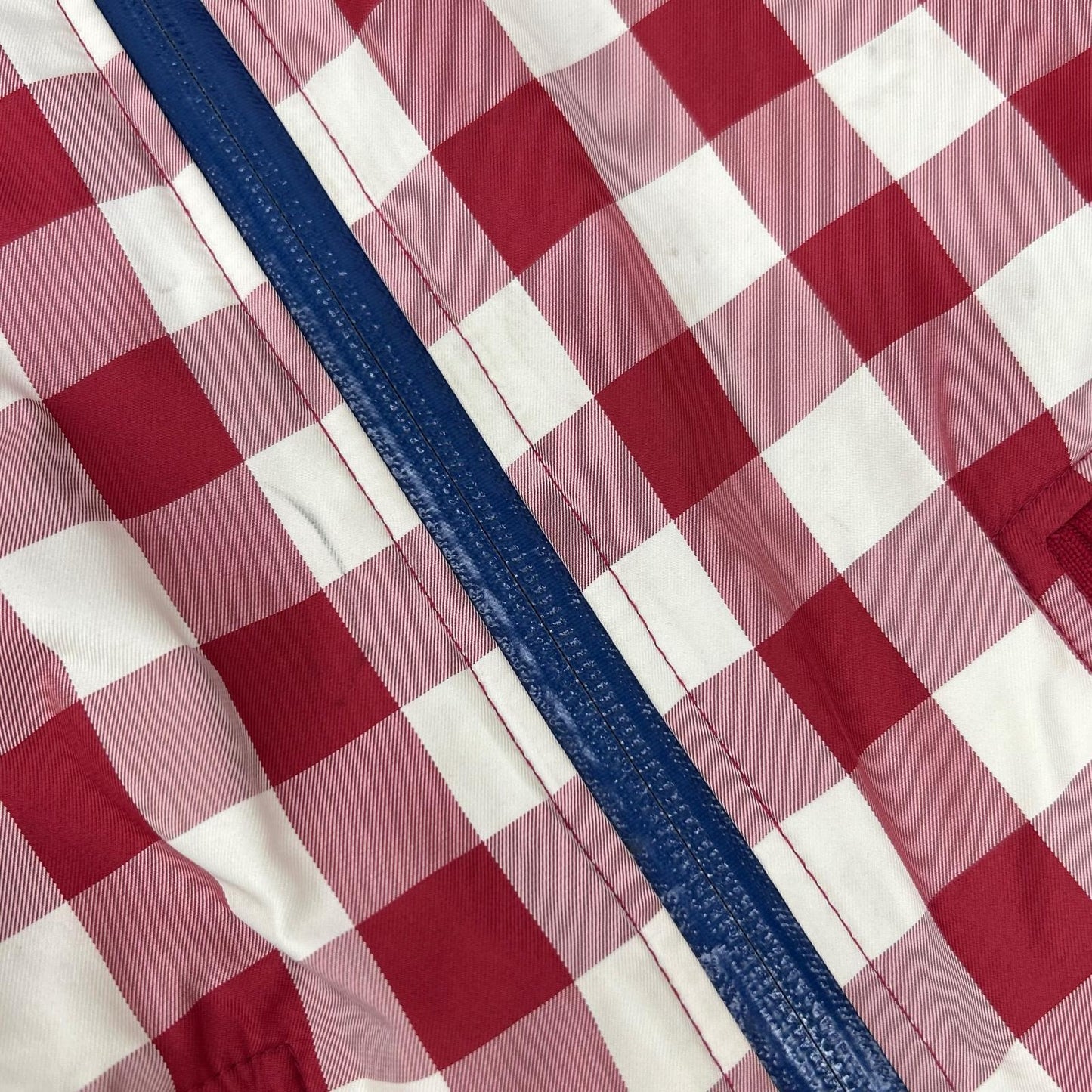 MASTER BUNNY EDITION Check Rib Knit Jacket Red White Size 5
