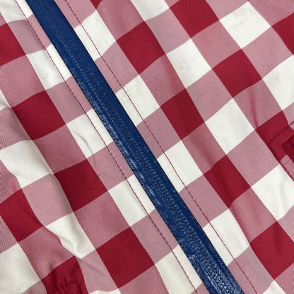 MASTER BUNNY EDITION Check Rib Knit Jacket Red White Size 5