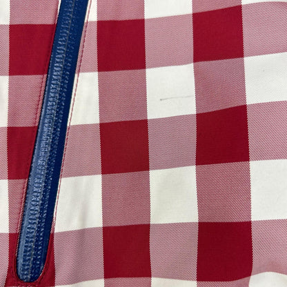 MASTER BUNNY EDITION Check Rib Knit Jacket Red White Size 5