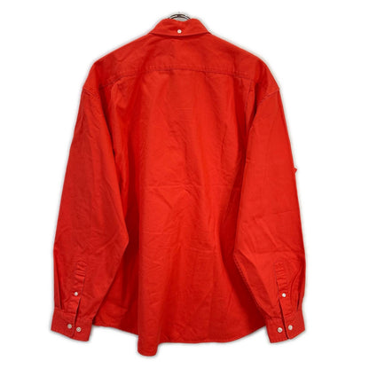 Supreme 24SS Small Box Cotton Shirt Orange Size M