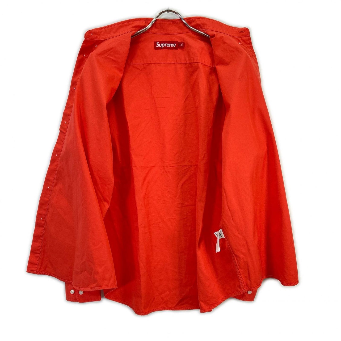 Supreme 24SS Small Box Cotton Shirt Orange Size M