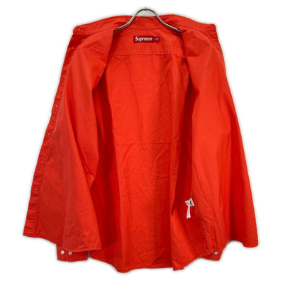 Supreme 24SS Small Box Cotton Shirt Orange Size M
