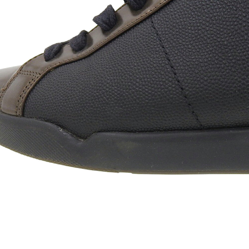 HUGOBOSS Leather Hi-Top Sneakers Brown Black Size EU 40