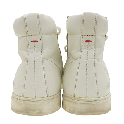 HUGOBOSS Center Zip High Top Sneakers White Size EU 39