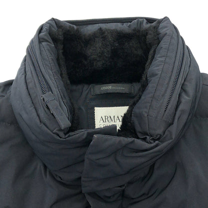 ARMANICOLLEZIONI Navy Quilted Down Jacket Size 40